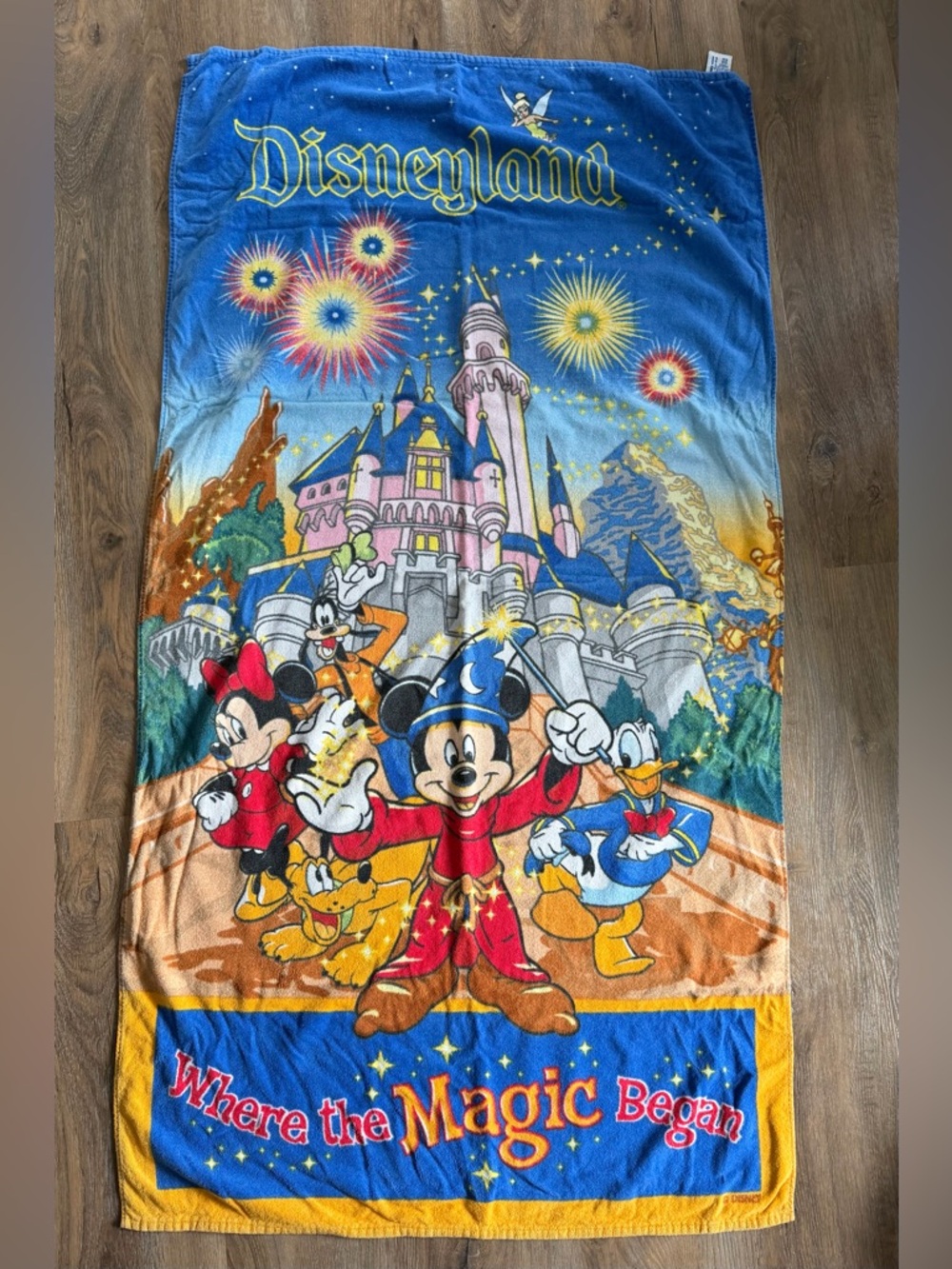 Vintage Disney Where The Magic Began Beach Towel